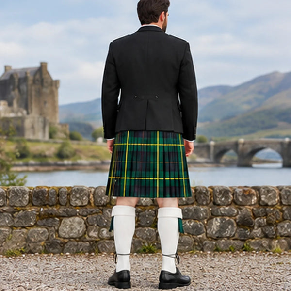 Gordon Modern Tartan Argyll Kilt Outfit - back view