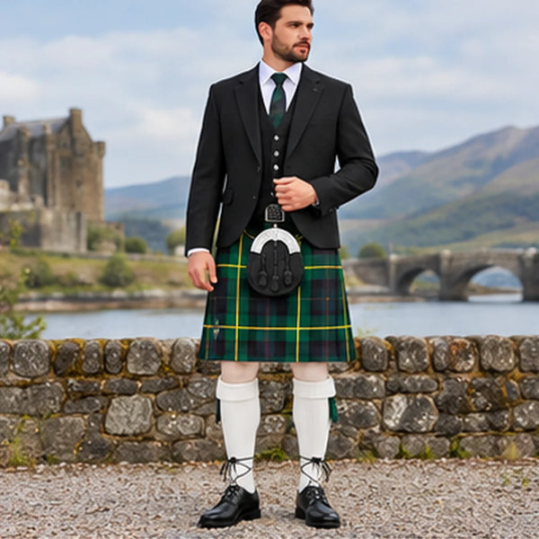 Gordon Modern Tartan Argyll Kilt Outfit - front view