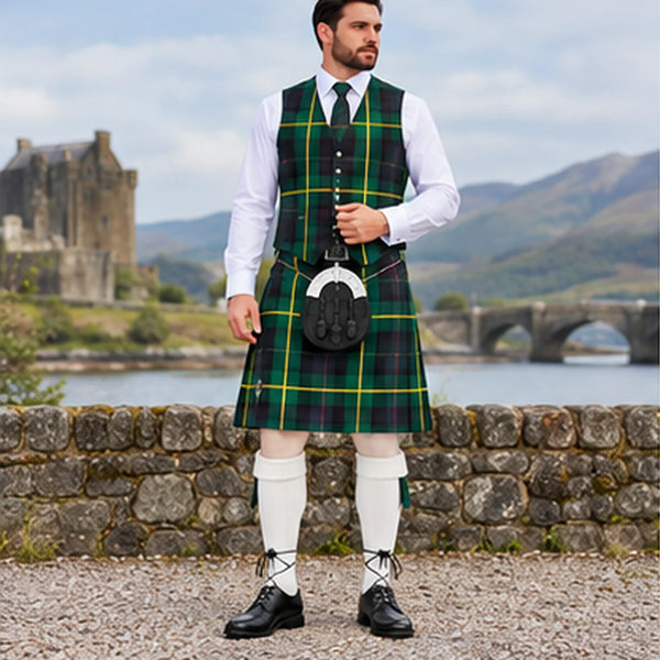 Gordon Modern Tartan Vest - front view