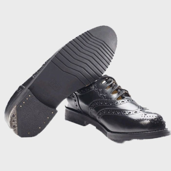Leather Ghillie Brogues Kilt Shoes