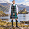 MacDonald Ancient Tartan Vest - front view