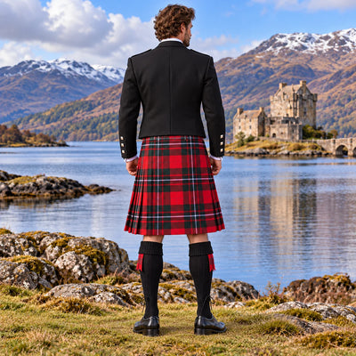 MacGregor Modern Tartan Argyll Kilt Outfit - back view