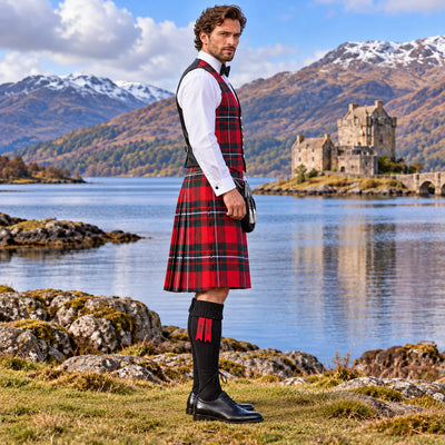 MacGregor Modern Tartan Vest - side view