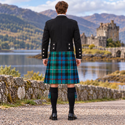 MacKenzie Ancient Tartan Argyll Kilt Outfit - back view
