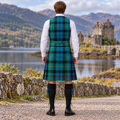 MacKenzie Ancient Tartan Vest - back view