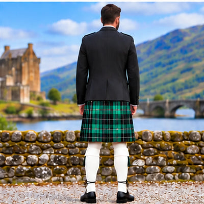 MacLean Hunting Ancient Tartan Argyll Kilt Outfit - back view