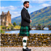 MacLean Hunting Ancient Tartan Argyll Kilt Outfit - side view