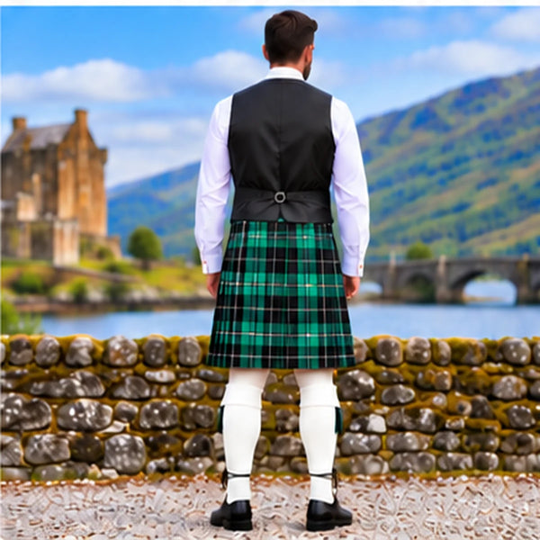 MacLean Hunting Ancient Tartan Vest - back view