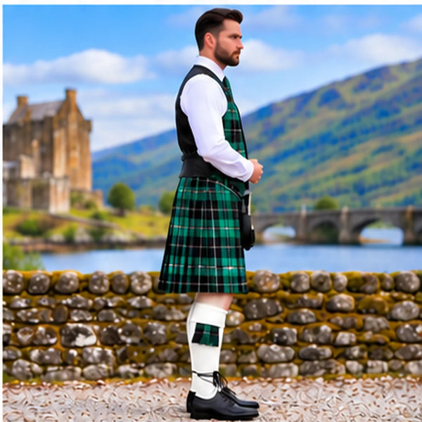 MacLean Hunting Ancient Tartan Vest - side view