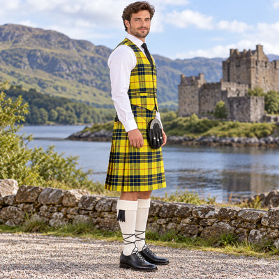 Macleod of Lewis Tartan Vest - side view