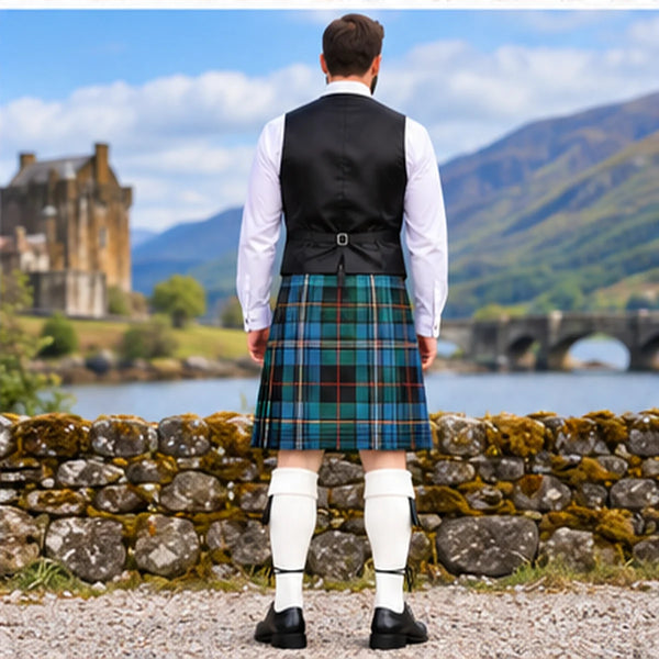 Robertson Hunting Ancient Tartan Vest - back view