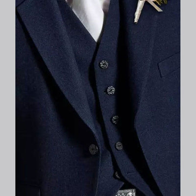 Scottish National Navy Blue Tweed Kilt Outfit - view 5