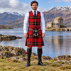 Wallace Modern Tartan Vest - front view